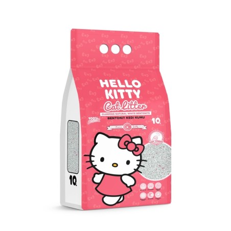Hello Kitty, żwirek bentonit dla kota, baby powder 10L