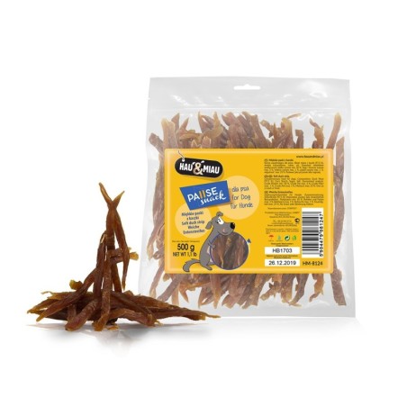 Pausesnack przysmak dla psa, miękkie paski z kaczki 500g