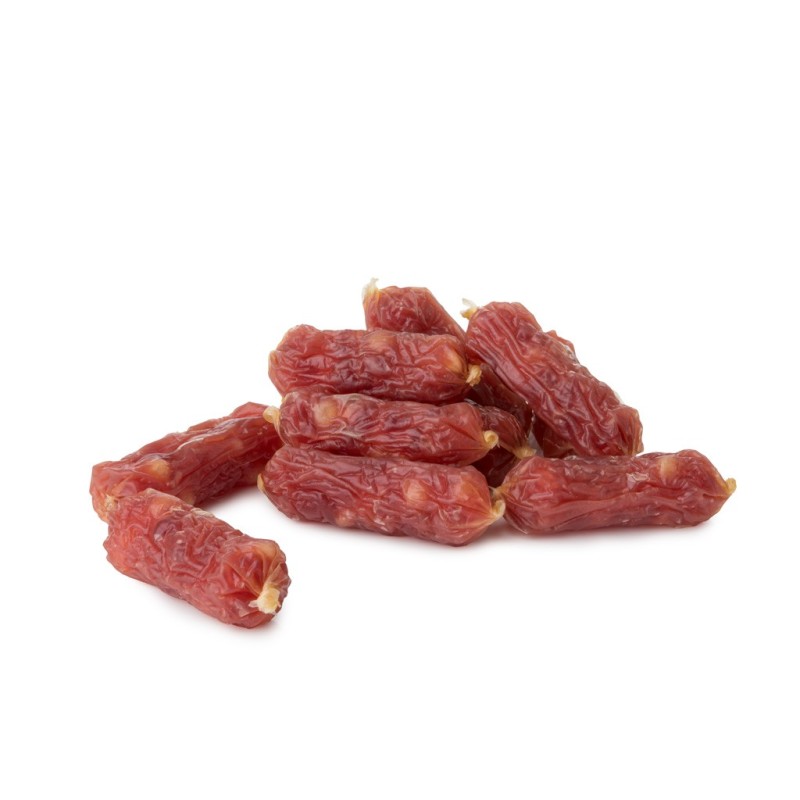 Pausesnack przysmak dla psa, serdelki z kaczką, 5cm 500 g