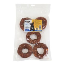 Pausesnack przysmak dla psa, donaty ze skóry owinięte kaczką, 500g