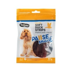 Pausesnack przysmak dla psa, miękkie paski z kaczki 80g