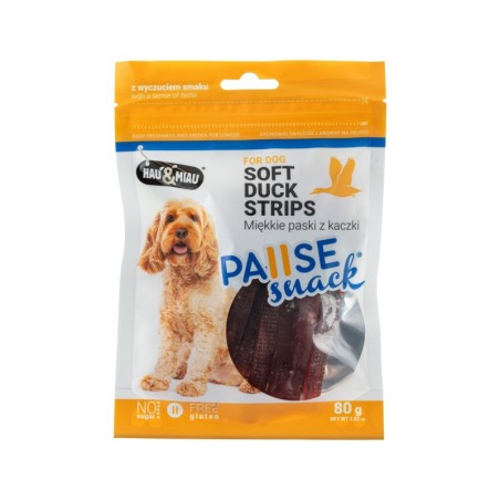 Pausesnack przysmak dla psa, miękkie paski z kaczki 80g