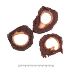 Pausesnack przysmak dla psa, krążki wołowe z tchawicą, 500g