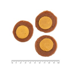 Pausesnack przysmak dla psa, talarki królicze o smaku sera, 500g