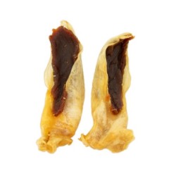 Pausesnack przysmak dla psa, królicze ucho z kaczką  500g