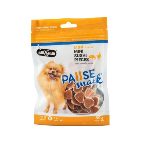 Pausesnack przysmak dla psa, mini kawałki sushi 80g