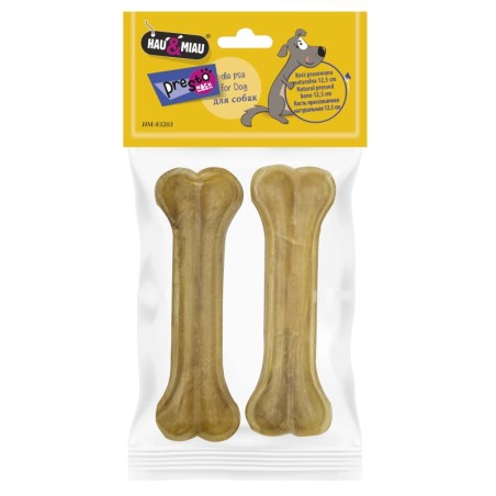 KOŚĆ PRASOWANA NATURALNA,12,5 cm 2szt/op,90 g/op, 96 op/karton