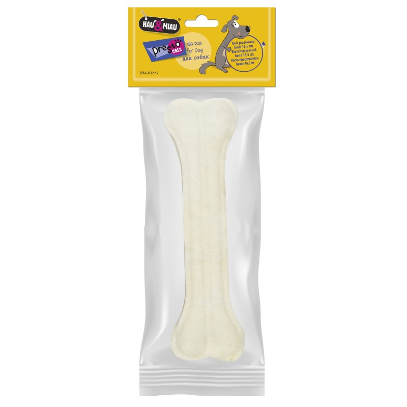 KOŚĆ PRASOWANA BIAŁA ,16,5 cm ,1szt/op,75 g/op, 240 op/karton