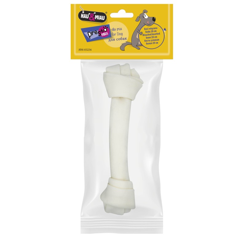 KOŚĆ WIĄZANA BIAŁA,20 cm, 1szt/op,85 g/op, 96 op/karton