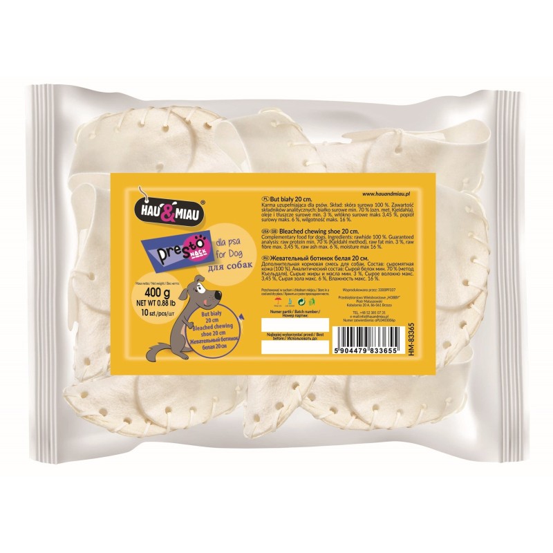 BUT BIAŁY DUŻY, 20cm, 10szt/op, 10 op/karton