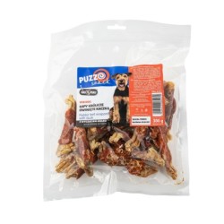 Puzzo Snack, przysmak dla psa, łapy królicze owinięte kaczką, 300g