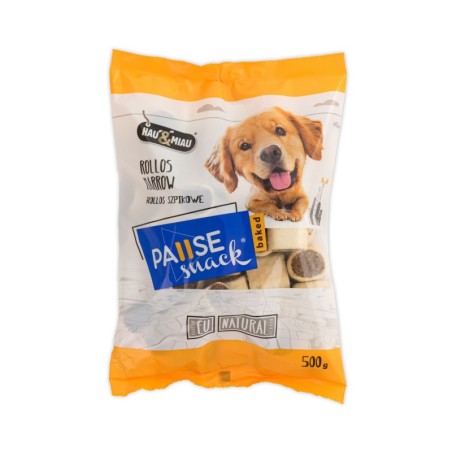 Pausesnack Baked, przysmak dla psa, Rollos ze szpikiem, 500 g