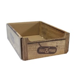 SKRZYNKA Z TEKTURY HAU & MIAU z nadrukiem