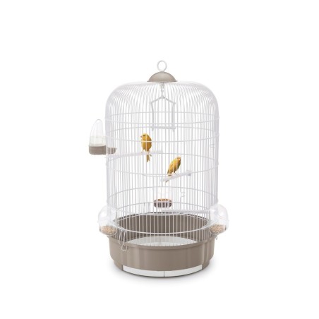 Luna, klatka, dla ptaków, biała/ciemno beżowa, 40x63,5 cm