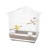Serena Plus, klatka, dla ptaków, biała/ciemno beżowa, 40x63,5 cm