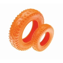 Opona, gryzak dla psa, TPR, pomarańczowa, 10x10x3 cm
