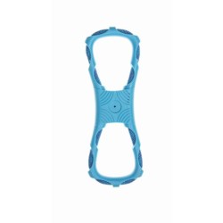 Gryzak, dla psa, TPR/sznurek, niebieski, 28,8x10,2x2,6 cm