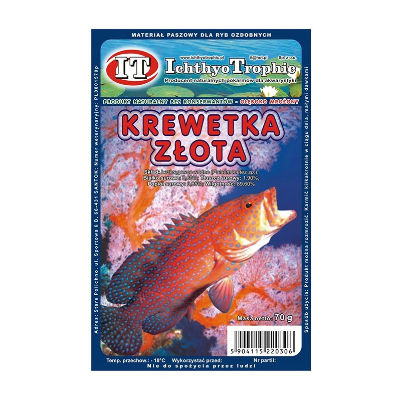 MROŻONKA KREWETKA ZŁOTA 70G