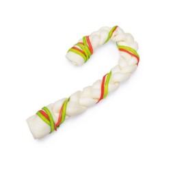 Beeztees, świąteczny przysmak, dla psa, laska/ warkocz ze skóry surowej