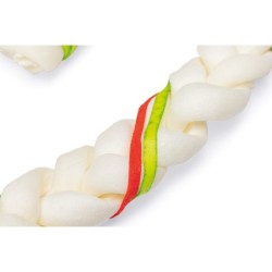 Beeztees, świąteczny przysmak, dla psa, laska/ warkocz ze skóry surowej