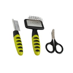 Rodent, zestaw do pielęgnacji dla gryzonia, grzebień, szczotka, nozyczki