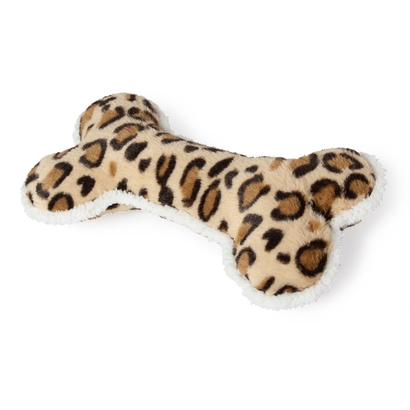 Zabawka, dla psa, kość, w cętki, pluszowa 30X15X6cm