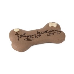 TORT DLA PSA "HAPPY BIRTHDAY" ORZECHOWO - CZEKOLADOWY