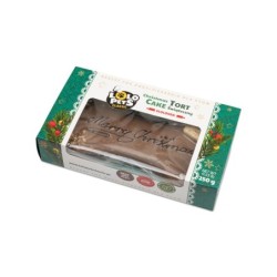 TORT DLA PSA   "MERRY CHRISTMAS" ORZECHOWO - CZEKOLADOWY