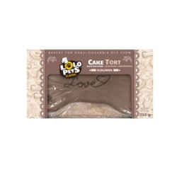 TORT DLA PSA   "LOVE" ORZECHOWO - CZEKOLADOWY