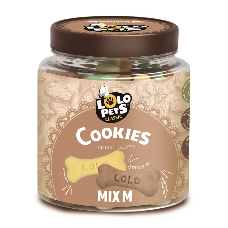 CIASTKA DLA PSA KOŚCI M MIX W SŁOIKACH 210g