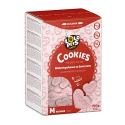 Ciasteczka dla psa ze żwaczem Walentynkowe 700g