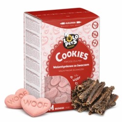 Ciasteczka dla psa ze żwaczem Walentynkowe 700g