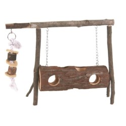 Plac zabaw dla gryzoni, drewniany, 30x20cm