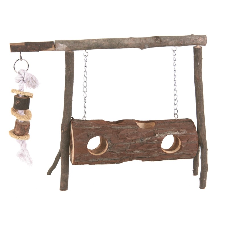 Plac zabaw dla gryzoni, drewniany, 30x20cm