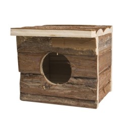 Budka dla gryzoni, drewniana, 15x13x14cm
