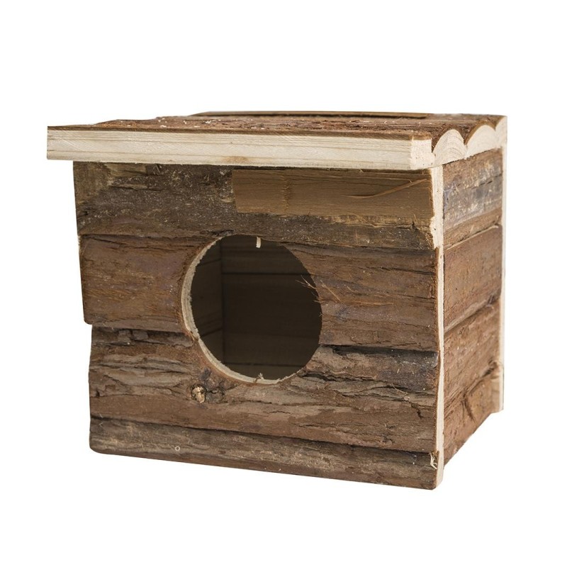 Budka dla gryzoni, drewniana, 15x13x14cm