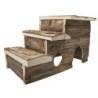 Domek pod schodami dla gryzoni, drewniany,  29x18x18cm