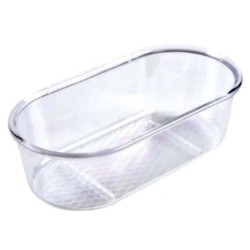 Wanienka dla ptaków, transparentna, plastik, 15 × 7,5 x 4,5 cm