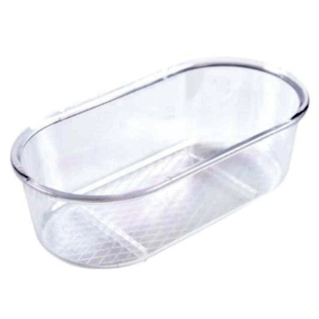 Wanienka dla ptaków, transparentna, plastik, 15 × 7,5 x 4,5 cm