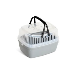 Transporter dla gryzoni i królików, szary,  30x23x21cm