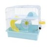 Klatka dla gryzoni 27x20,5x25,5 cm biało/niebieska