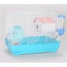 Klatka dla gryzoni do czasowego pobytu 33x23x26 cm biało/niebieska