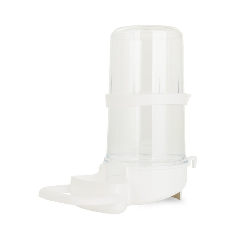 Poidło/karmidło do klatki, dla ptaków, przezroczyste, 7,5x14x15 cm