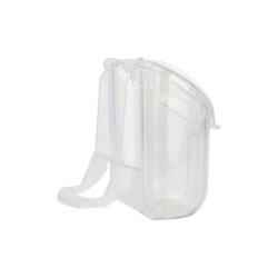 Karmidło do klatki, dla ptaków, przezroczyste, 8x8,5x8,5 cm