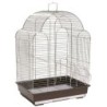 Klatka dla ptaków 42x30x57 cm srebrno/brązowa