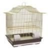 Klatka dla ptaków 47x36x55,5 cm złoto/brązowa