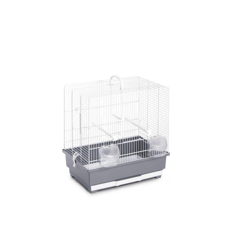 Klatka dla ptaków, ALFA 40, szary, 40 x 27 x 48