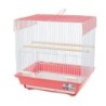 Klatka dla ptaków, ciemnoróżowa,  wym. 36 x 28.8 x 36.8cm