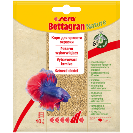 Bettagran Nature - saszetka 10g, granulat - pokarm wybarwiający