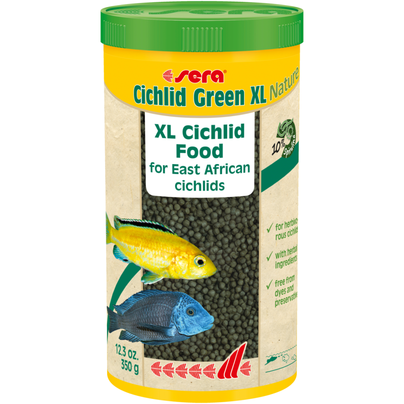 Cichlid Green Nature XL 1.000 ml, granulat - pokarm dla pielęgnic